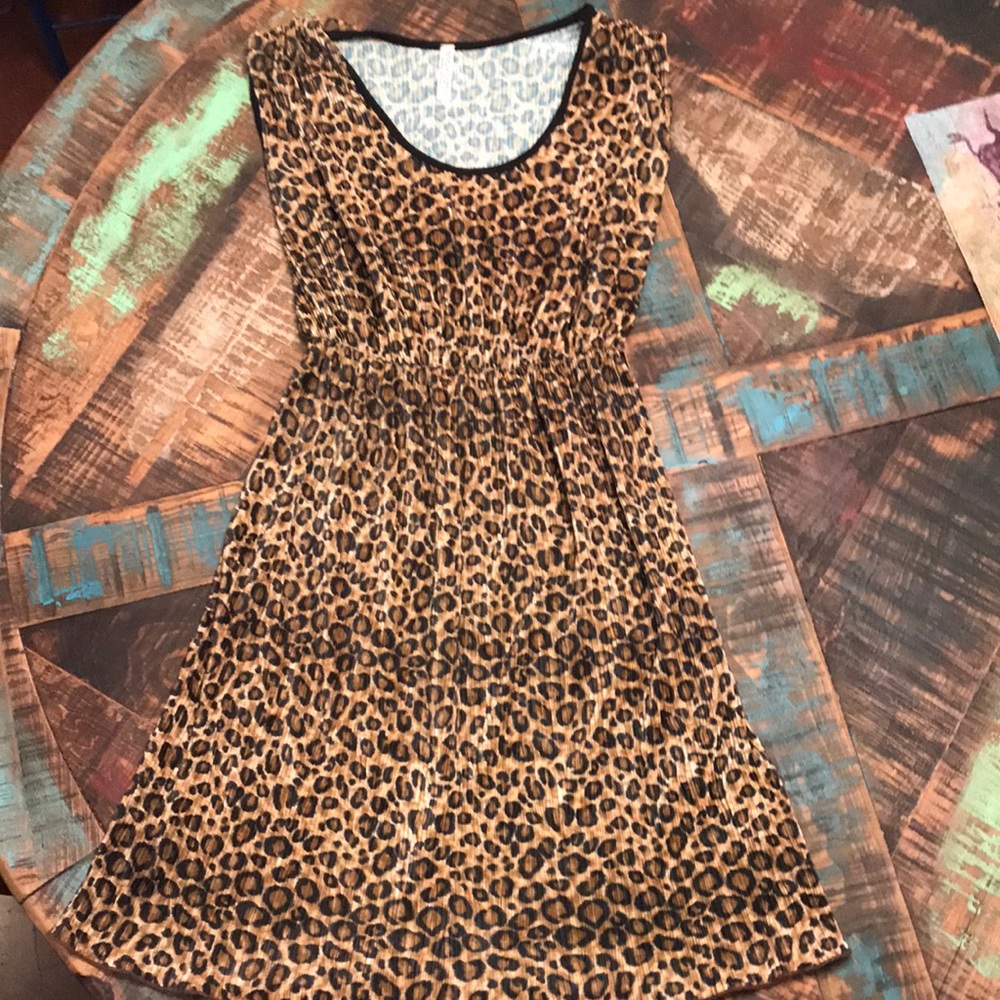 Ella and Cathy leopard dress size Small